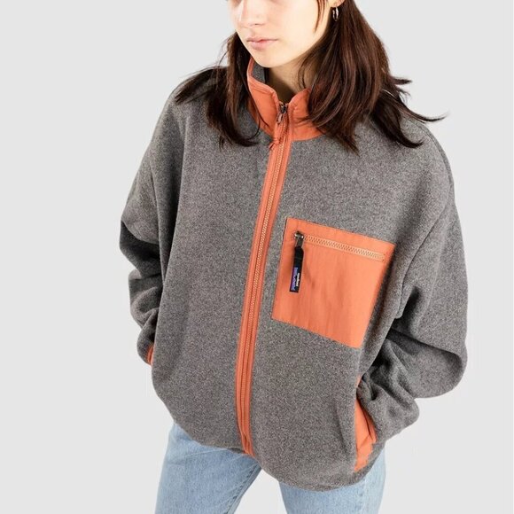 NWT Patagonia Synchilla Grey Fleece Winter Jacket - Picture 1 of 5